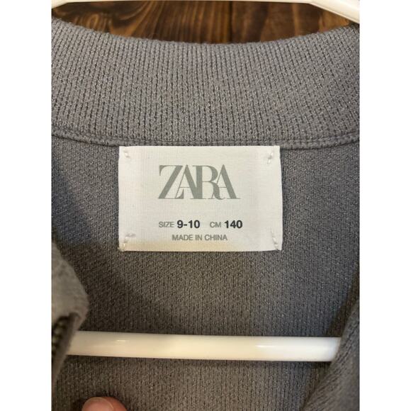 Zara Girls Sweater Knit Short Sleeve Vest Jacket Size 9-10 - Picture 6 of 6